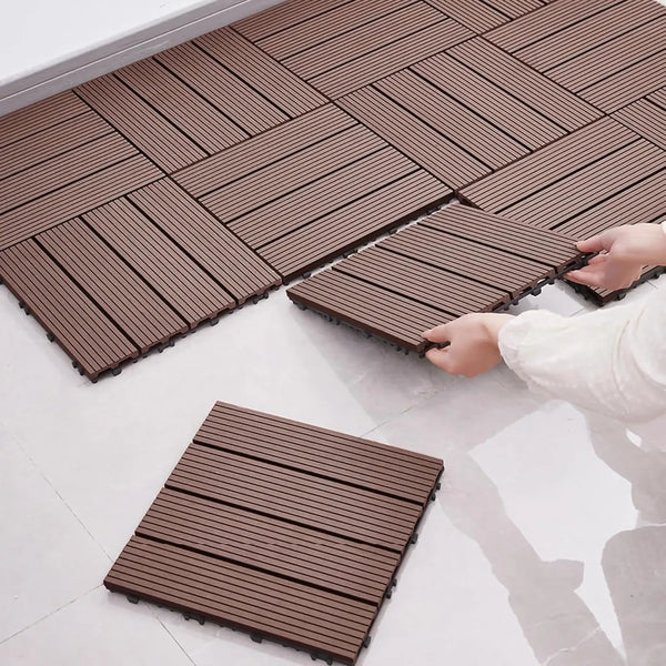 Piso deck modular WPC encastrable