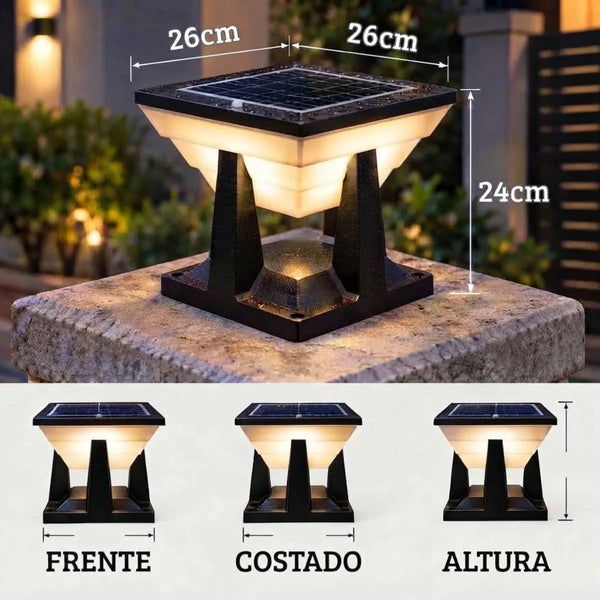 Foco LED solar para exteriores