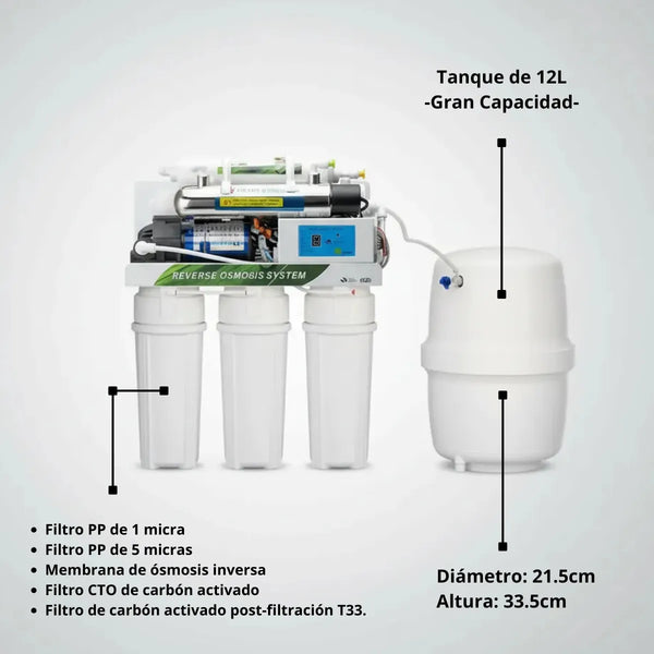 Purificador de agua de osmosis inversa