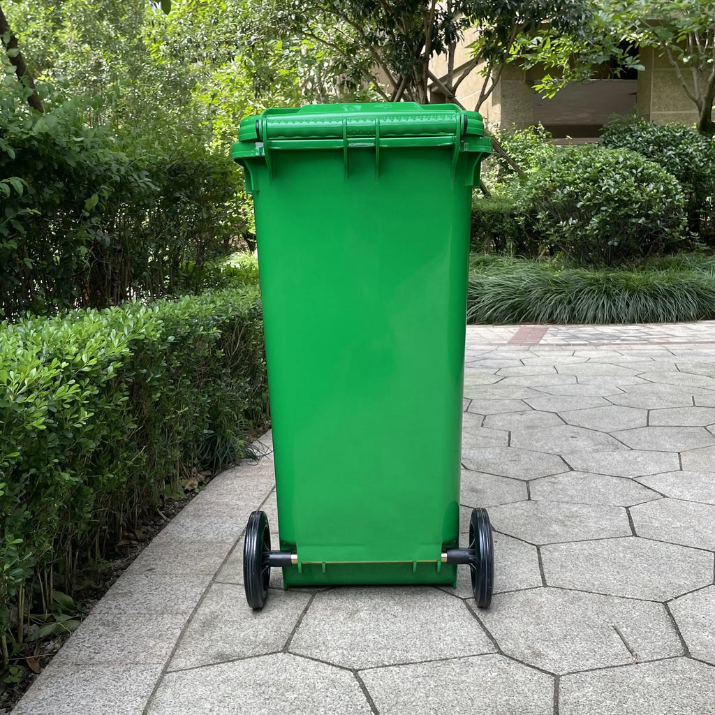 Contenedor Tacho De Basura Con Pedal 120 Litros Reciclaje NEGRO