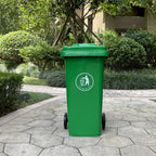 Contenedor Tacho De Basura Con Pedal 120 Litros Reciclaje NEGRO