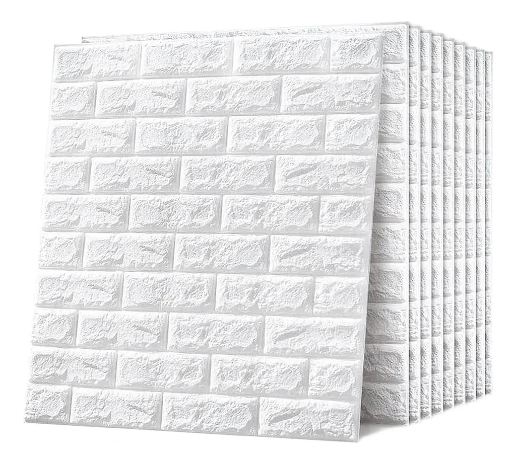 Placa Revestimiento Pared Autoadhesiva Ladrillo 70x77cm Ql