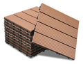 Baldosa Piso Deck Modular Wpc 30x30cm Encastrable Exterior 