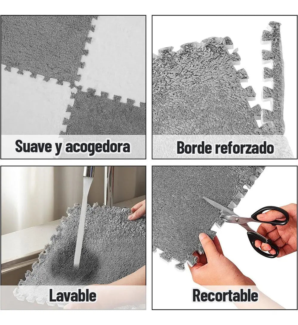 Alfombra antigolpes encastrable