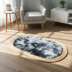 Alfombra Ovalada De Rattan