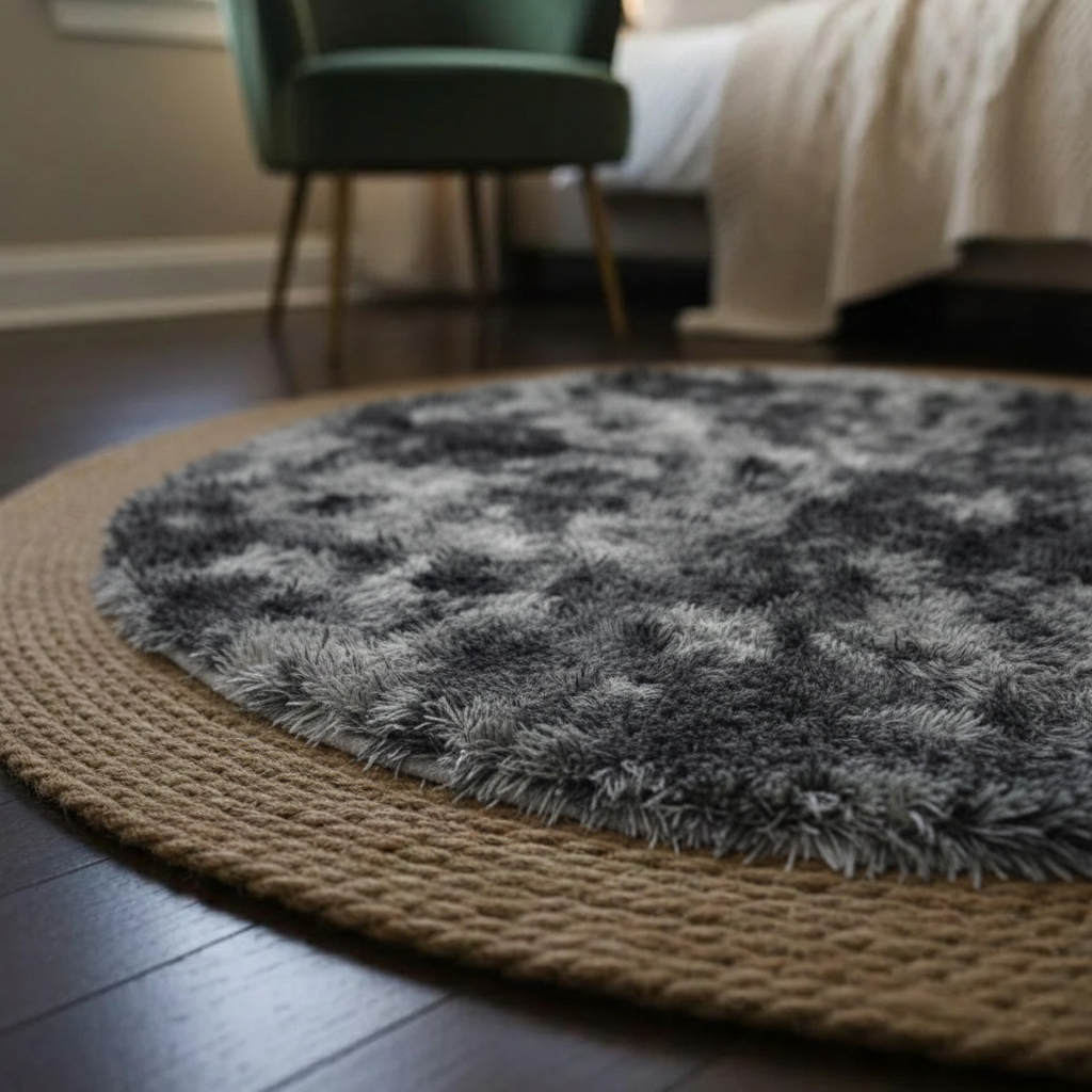 Alfombra Redonda Seagrass Yute 185 Cm Tejido Artesanal Indu®
