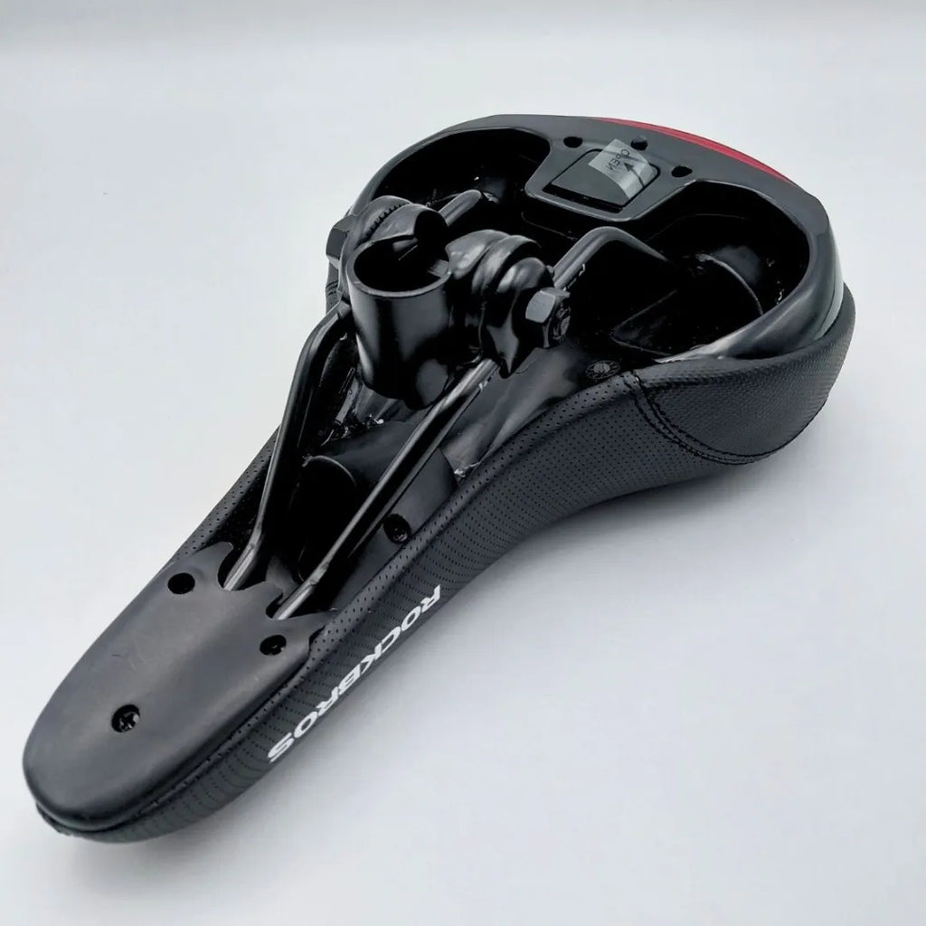 Asiento para bicicleta con luz LED trasera