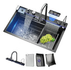Bacha multifuncional para cocina en acero inoxidable