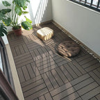 Baldosa Piso Deck Modular Wpc 30x30cm Encastrable Exterior