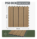 Piso deck modular WPC encastrable