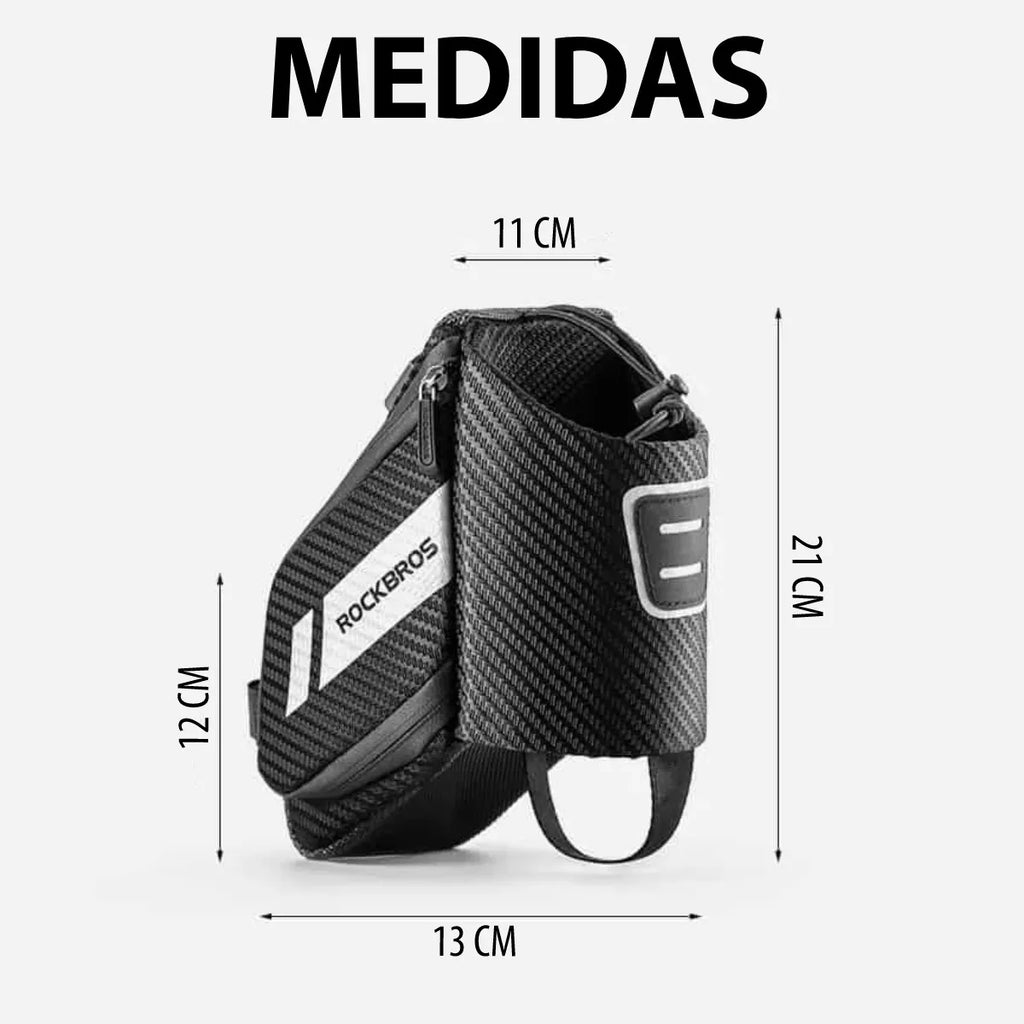 Bolso Rockbros para bicicleta con porta caramañola