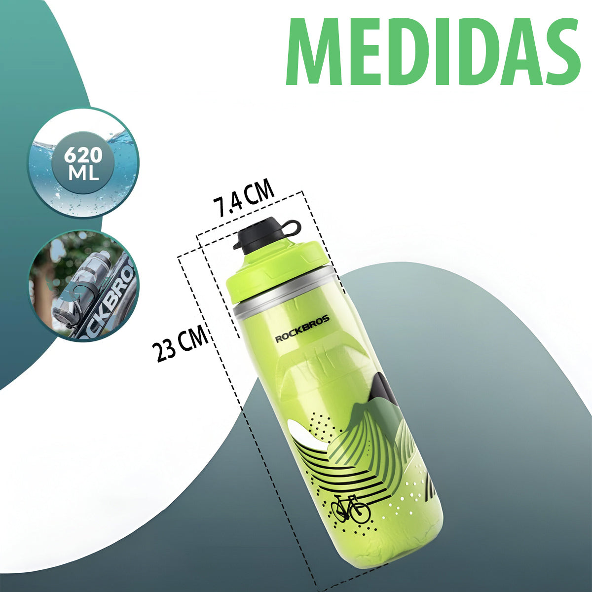 Botella caramañola térmica