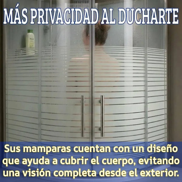 Cabina de ducha esquinera en aluminio