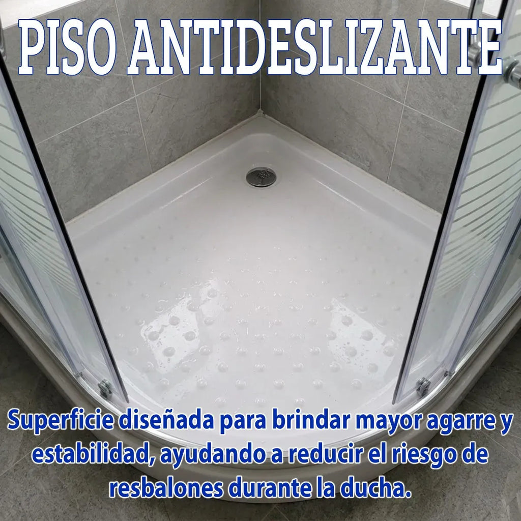 Cabina de ducha esquinera en aluminio