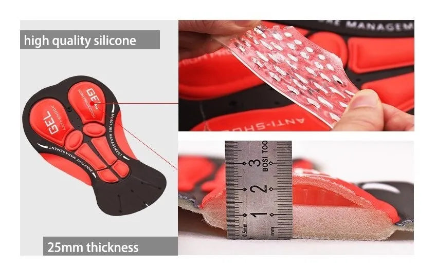 Calza para ciclismo con badana de gel