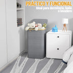 Canasto organizador plegable con tapa