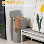 Canasto organizador plegable con tapa