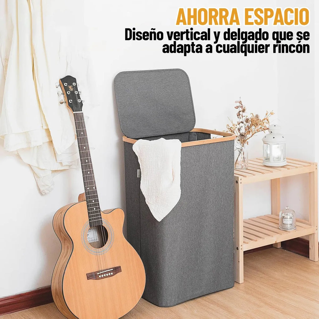 Canasto organizador plegable con tapa