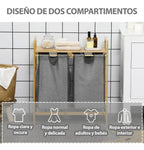 Organizador de 2 compartimentos extraíbles