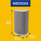 Cesto organizador de tela con pedal