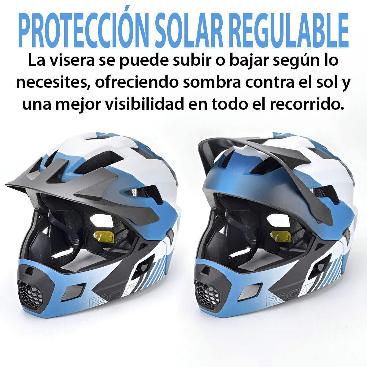 Casco para niños con careta removible