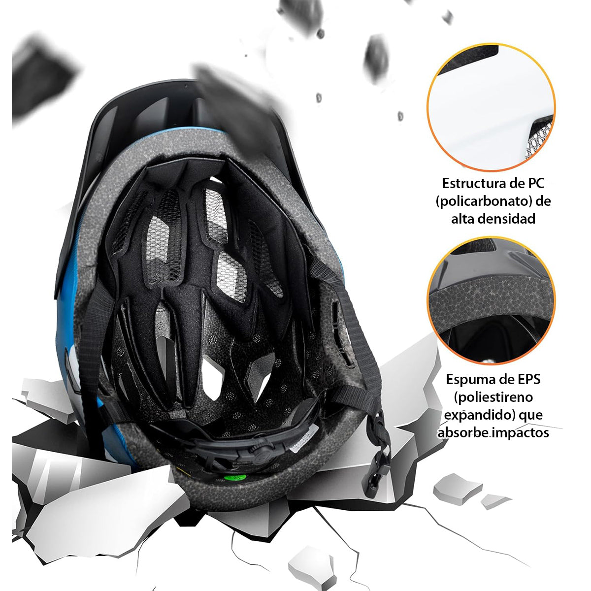 Casco para niños con careta removible