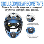 Casco para niños con careta removible