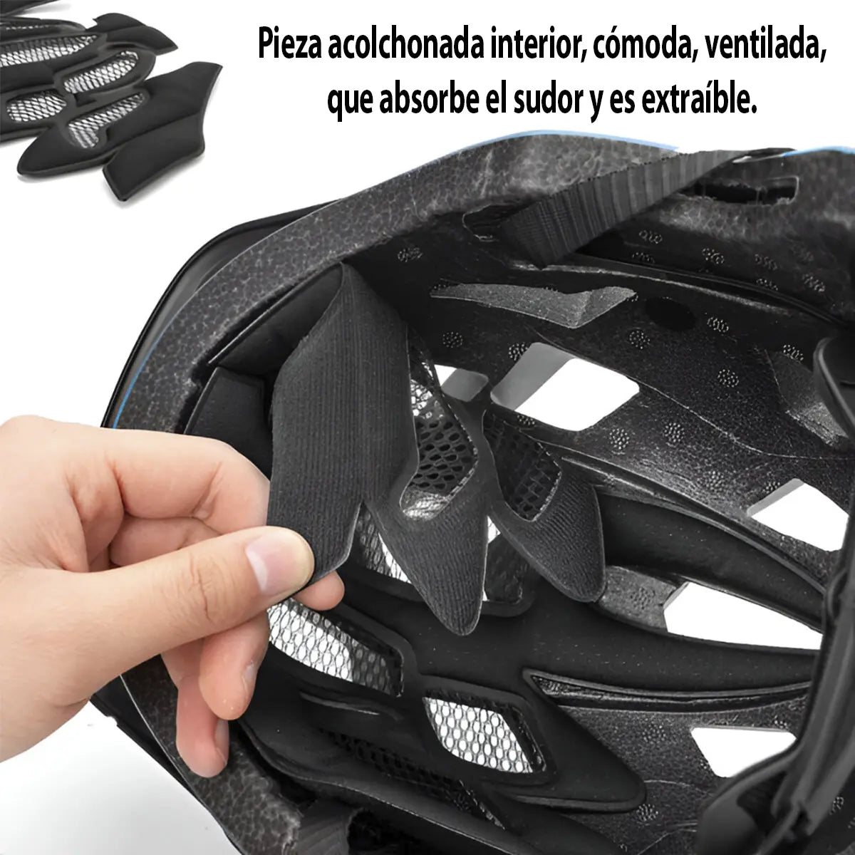 Casco para niños con boquera removible