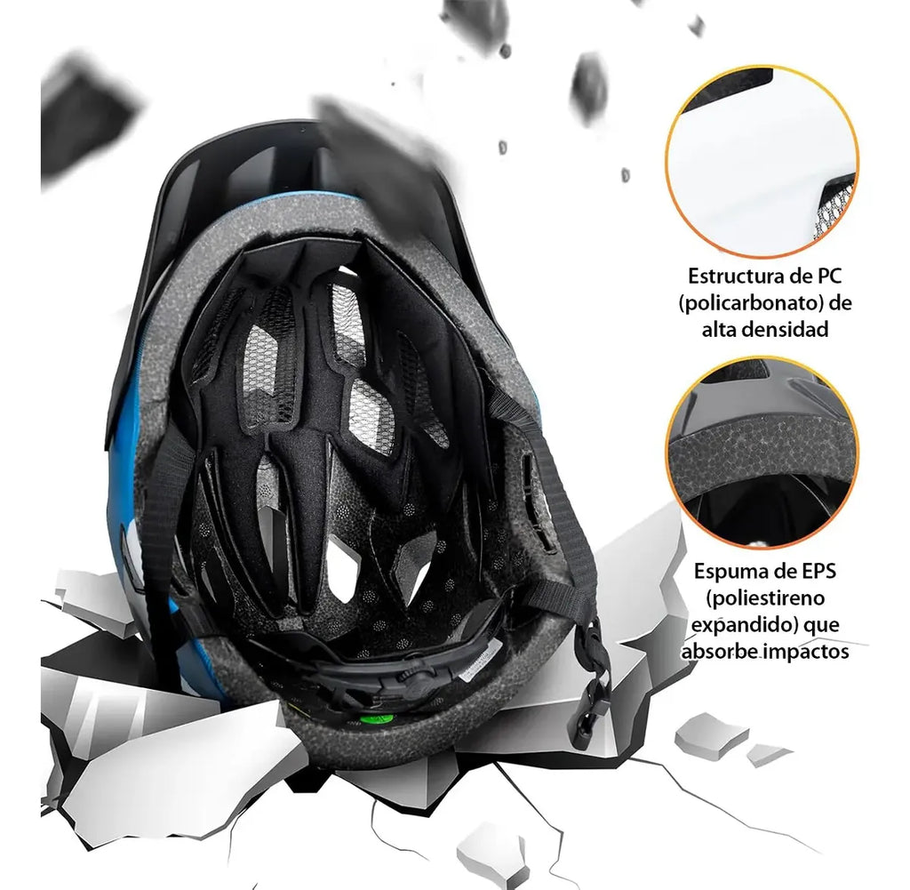 Casco para niños con boquera removible