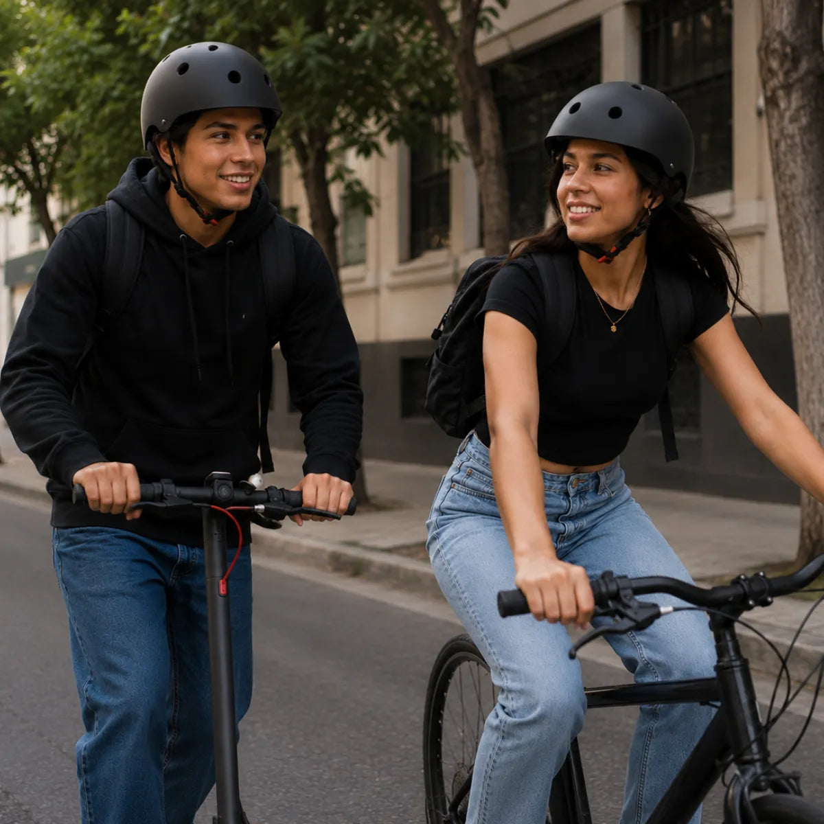 Casco profesional negro mate