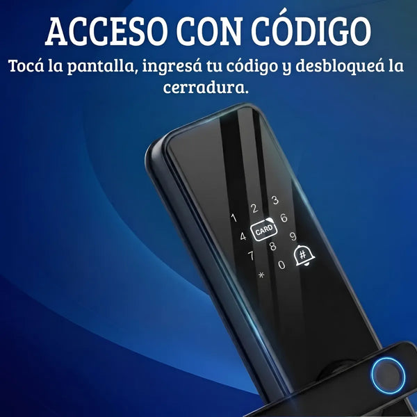 Cerradura inteligente huella app llaves interior