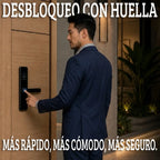 Cerradura inteligente huella app llaves interior