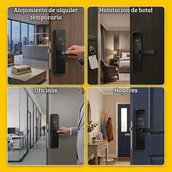 Cerradura inteligente con 5 modos de acceso
