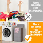 Canasto organizador plegable con tapa
