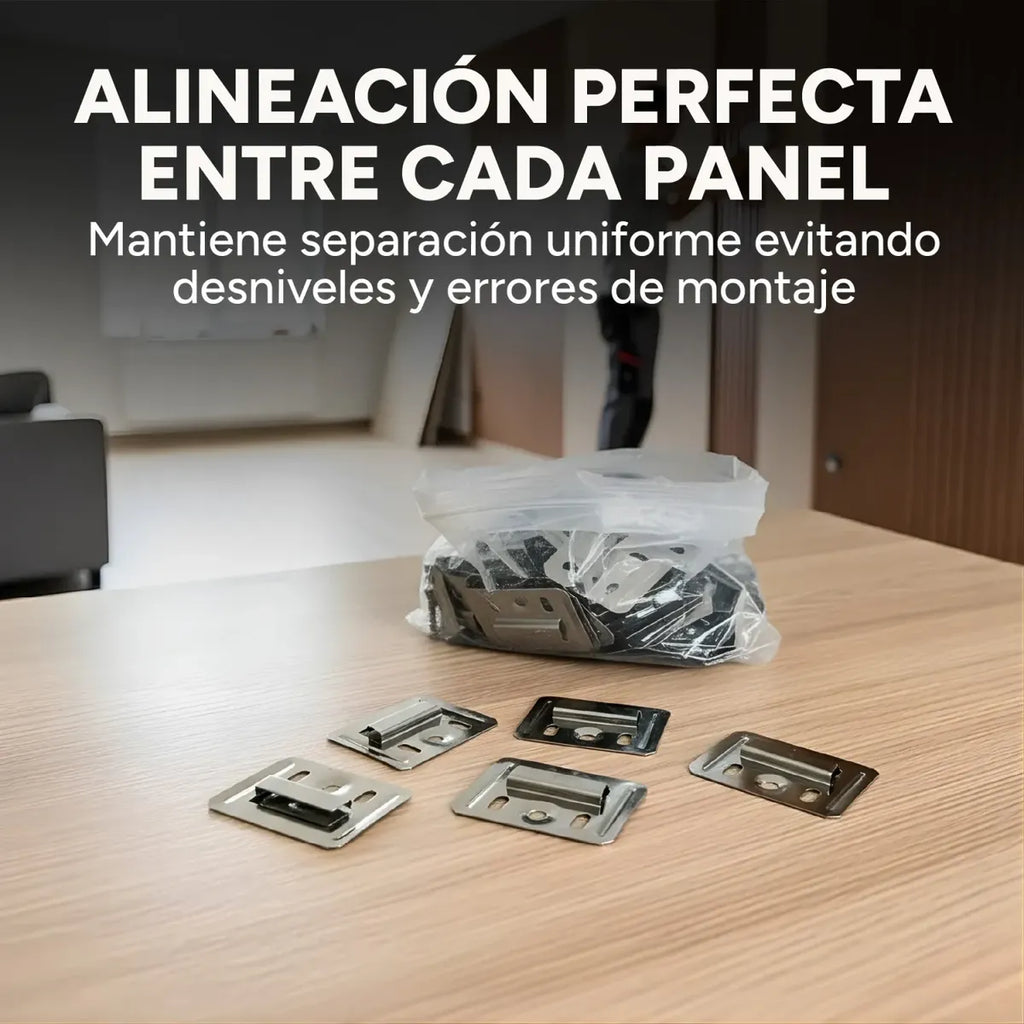 Clips de fijación panel WPC 100 unidades