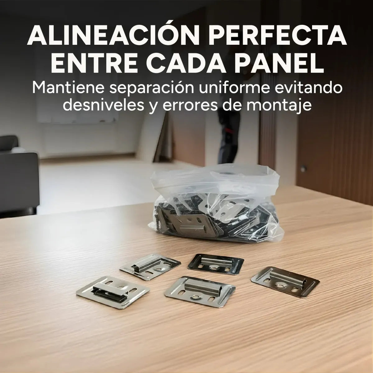 Clips de fijación panel WPC 100 unidades
