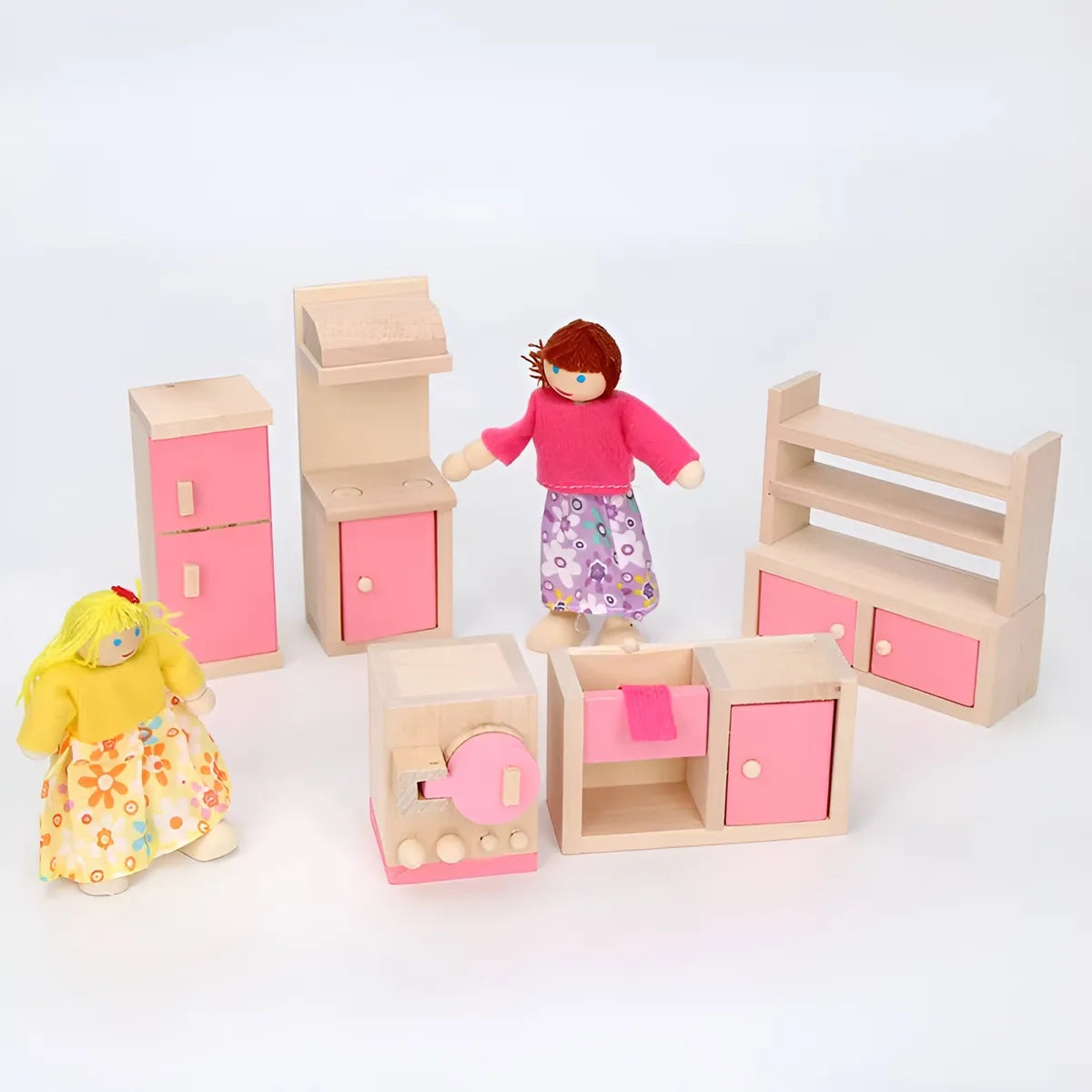 Set cocina de juguete en madera 5 piezas