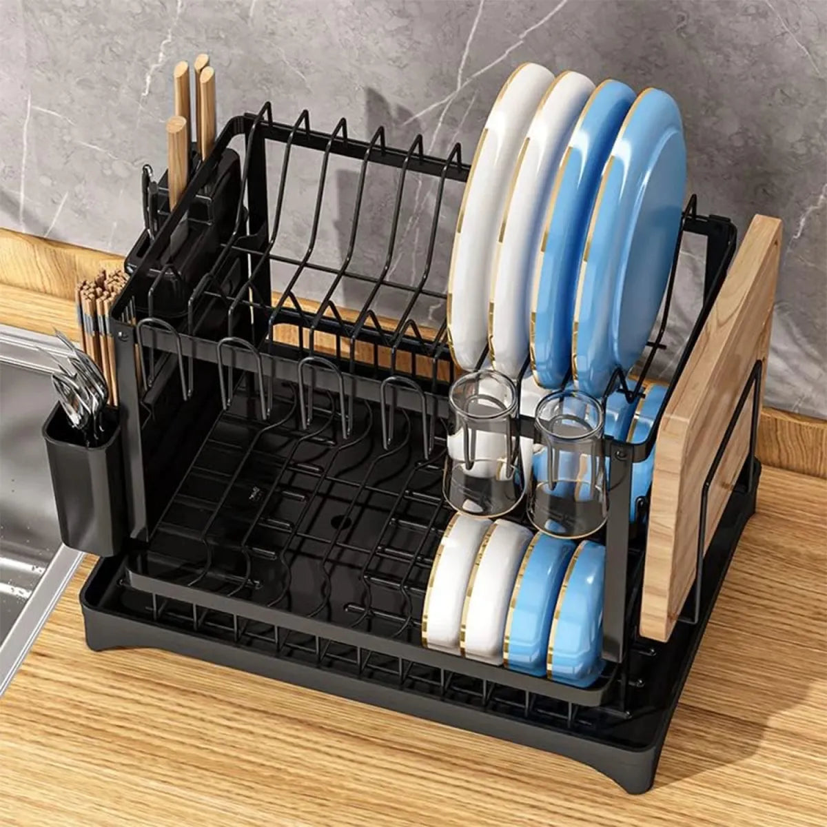 Escurridor de platos 2 niveles