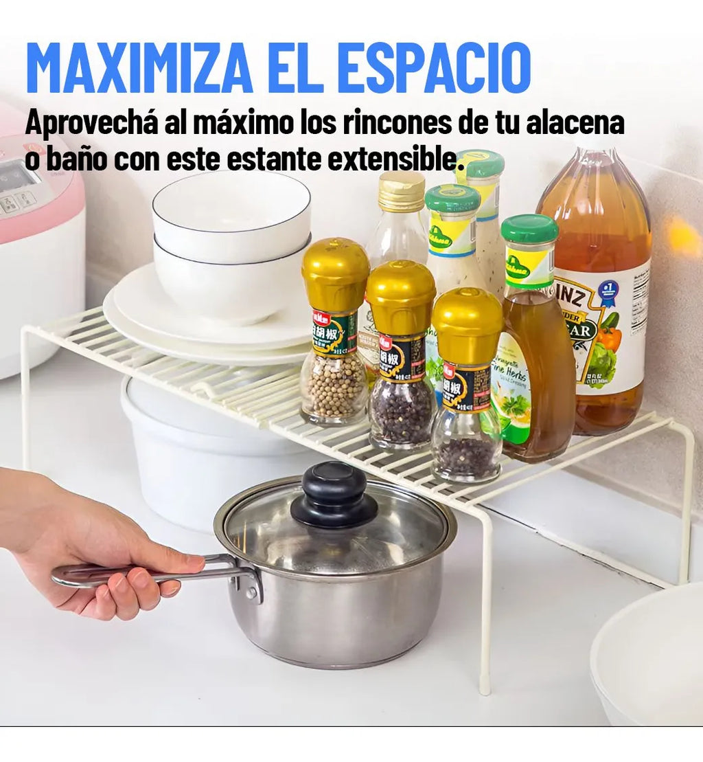 Estante organizador extensible