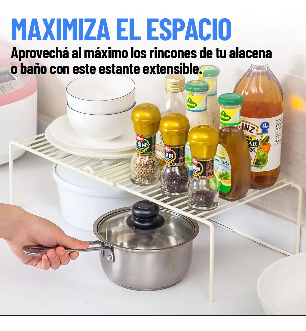 Estante organizador extensible