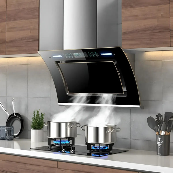 Extractor para cocina con pantalla y sensor de movimiento