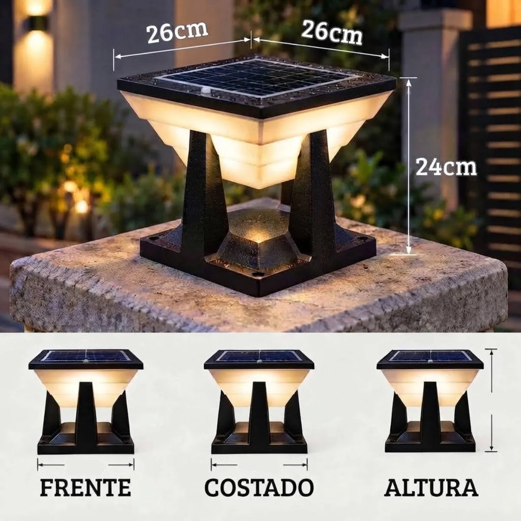 Foco LED solar para exteriores