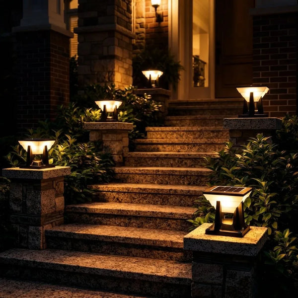 Foco LED solar para exteriores