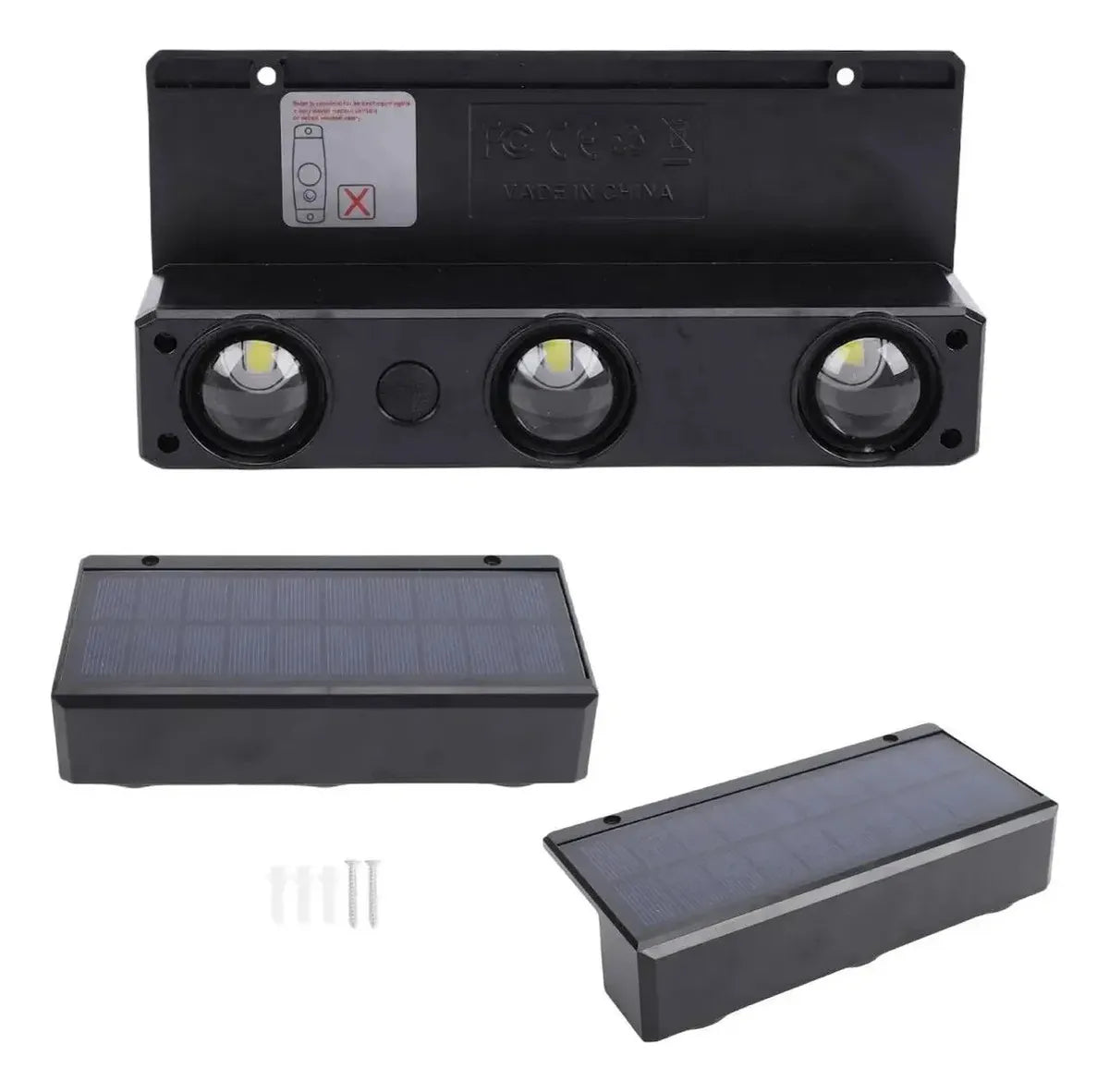 Foco de luz solar RGB LED de pared