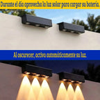 Foco de luz solar RGB LED de pared