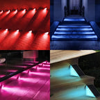 Foco solar LED colores RGB para exterior