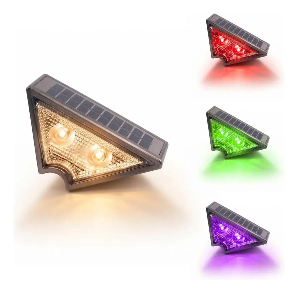 Foco solar LED colores RGB para exterior