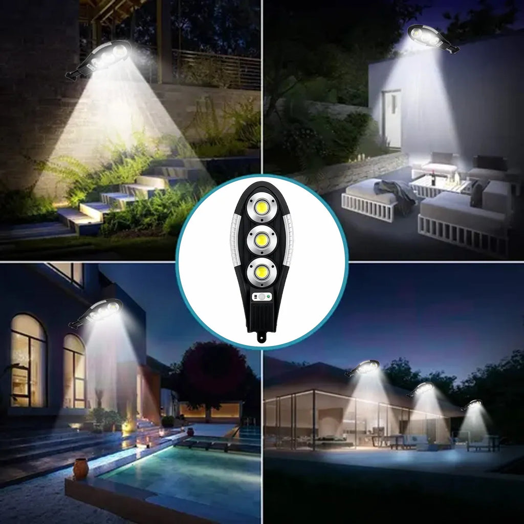 Foco 150W con panel solar y control remoto