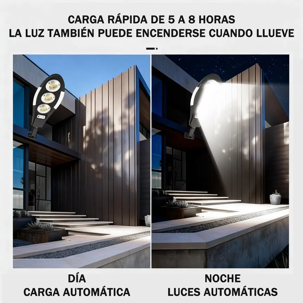 Foco 150W con panel solar y control remoto
