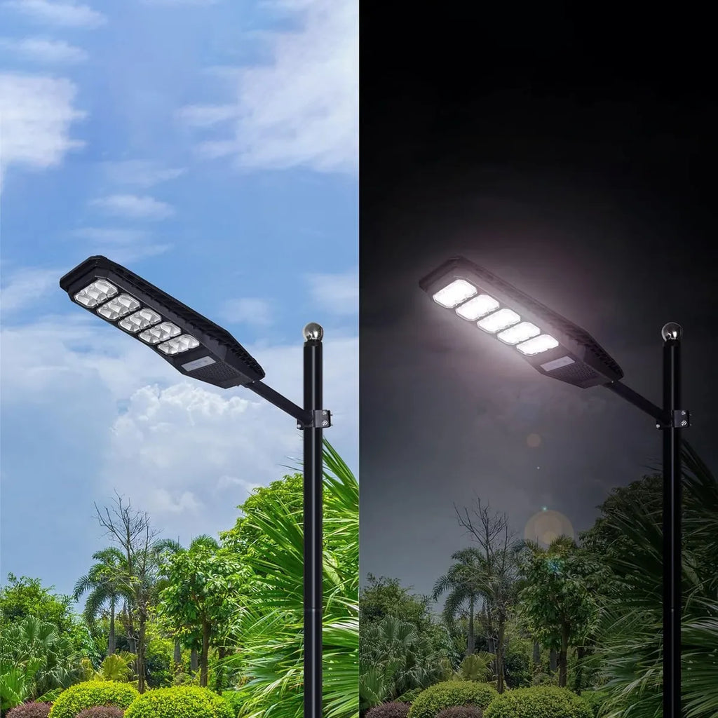 Foco LED con panel solar y control remoto